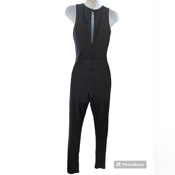 Black Corset Style Jumpsuit open back - Picture 4 of 9